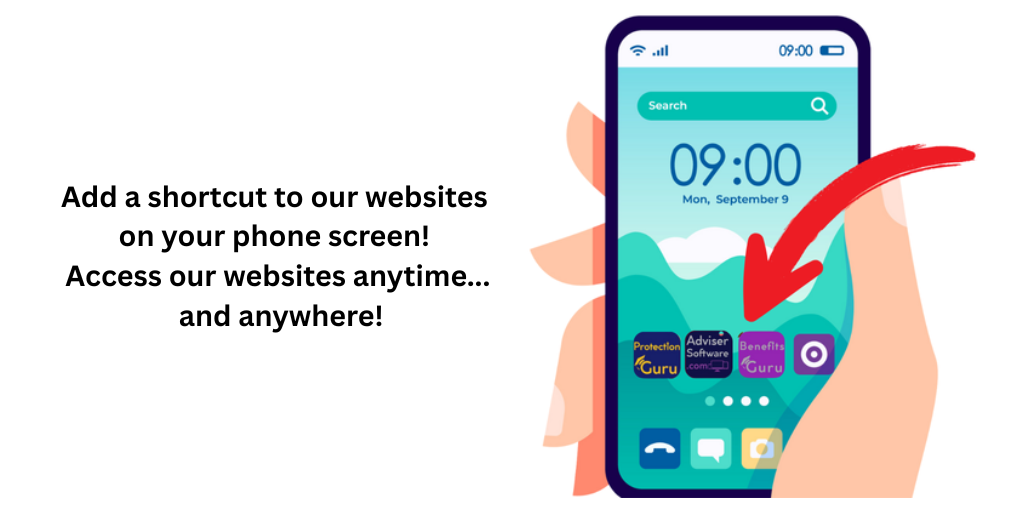 Add a shortcut to our websites on your phone screen! Access our websites anytime… and anywhere!